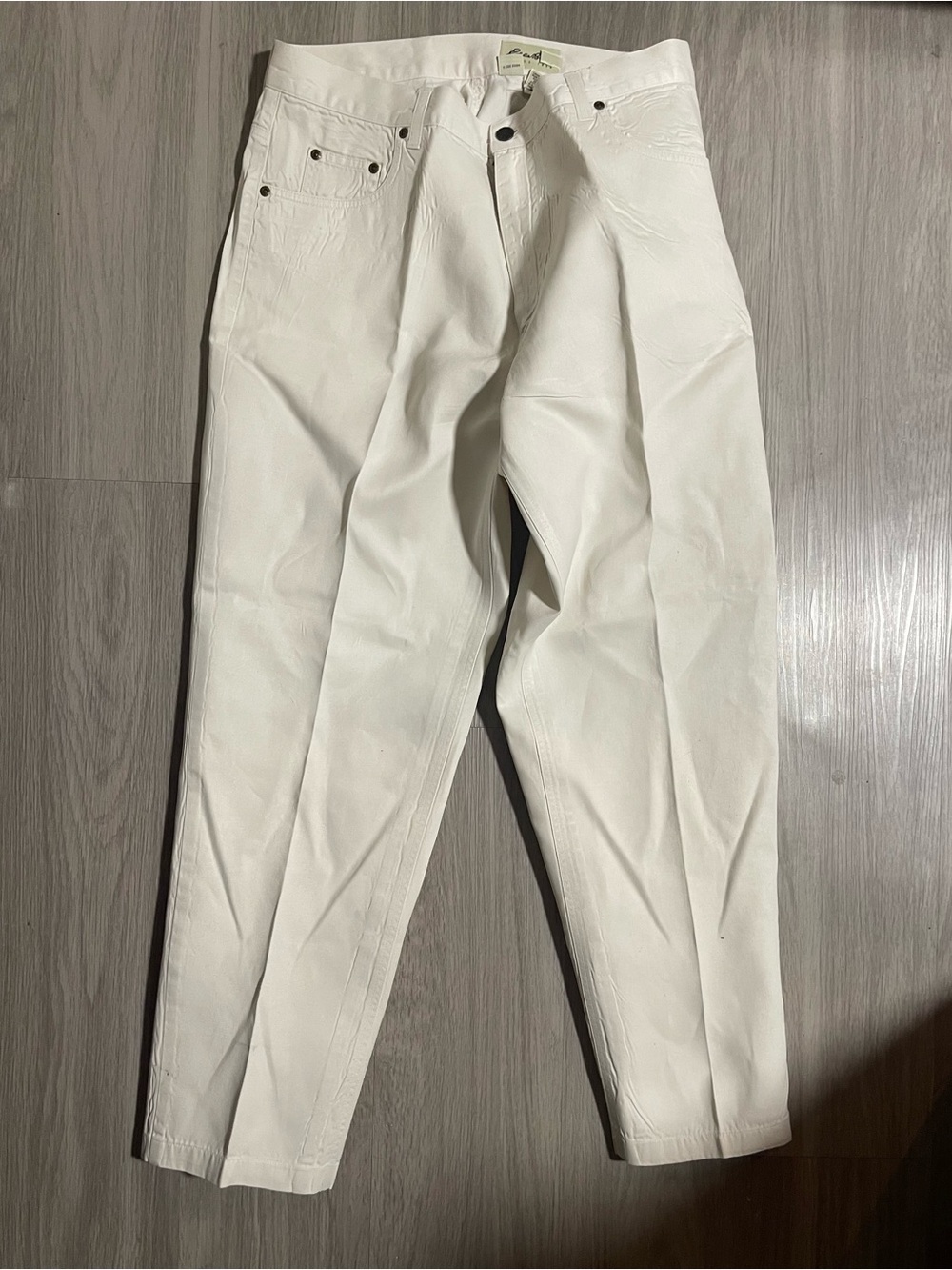 Women's Eddie Bauer White Casual Tapered Pants